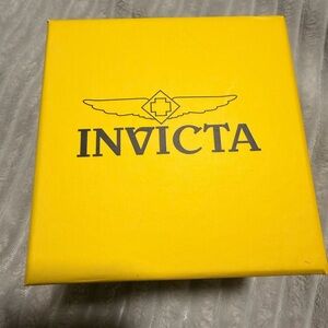 Invicta Yellow Branded Watch Box